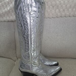 Women's Ariat Casanova Silver Tall Western-Style Boots
